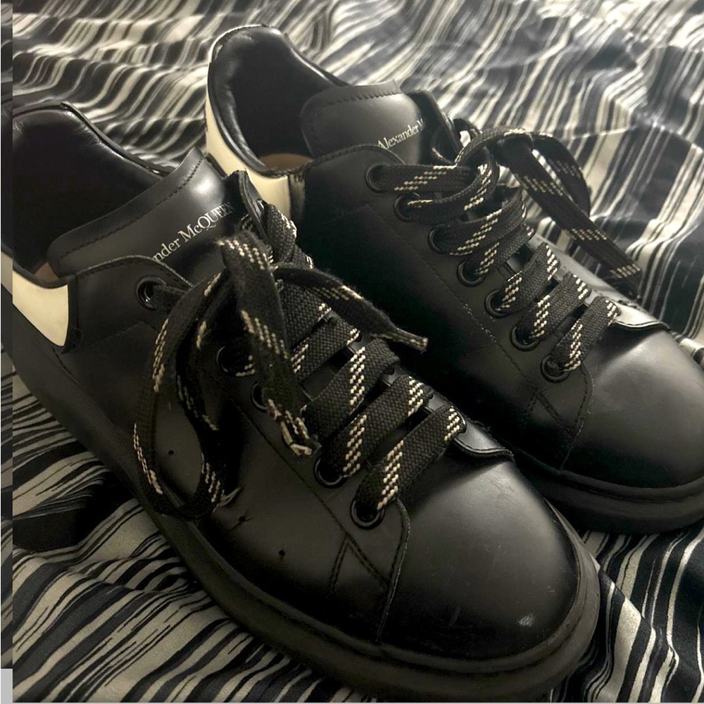 Alexander McQueen Black and White Sneakers